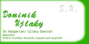 dominik ujlaky business card